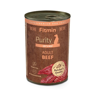 Fitmin Purity dog karma mokra dla psa z wołowiną 400g