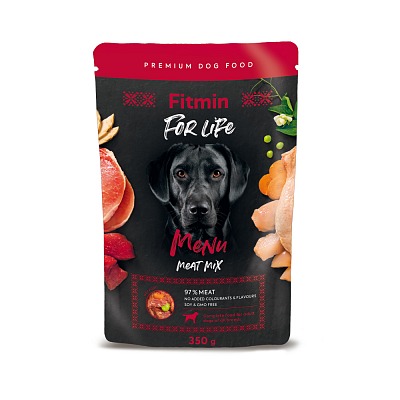 Fitmin for Life dog MENU meat mix saszetka dla psa 350g
