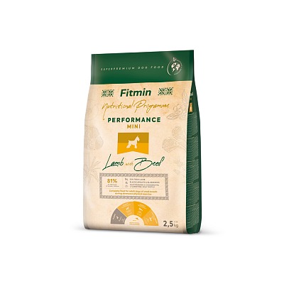 Fitmin dog mini performance lamb&beef - 2,5 kg