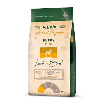 Fitmin dog mini puppy lamb&beef - 12 kg