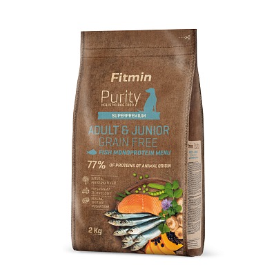Fitmin dog Purity GF Adult&Junior Fish Menu - 2 kg