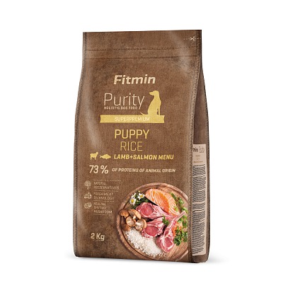 Fitmin dog Purity Rice Puppy Lamb&Salmon - 2 kg